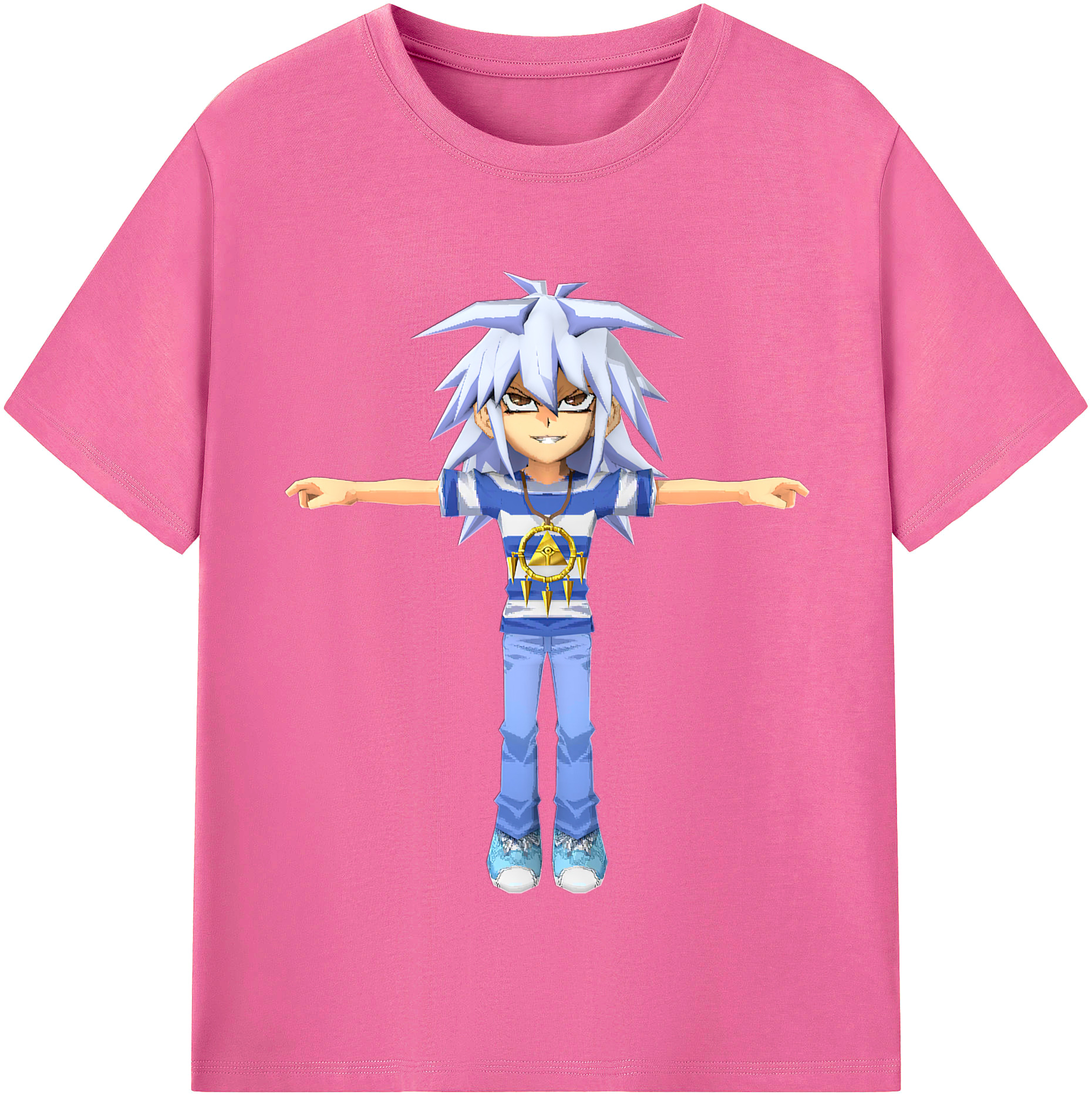 （画像用） 遊☆戯☆王 Yu-Gi-Oh! レディースカジュアルプリントTシャツ（綿100％）